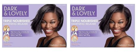 SoftSheen-Carson Dark and Lovely Healthy Gloss 5 Moisturizing No-Lye Relaxer with Shea Butter, Super, 2 Count