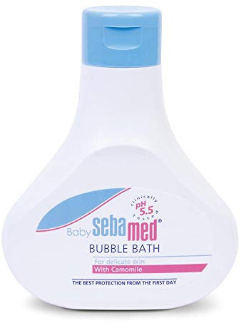 Sebamed Baby Baño Espuma 200ml - Espuma de baño suave sin jabón para la piel sensible y delicada del bebé, indicada para uso diario
