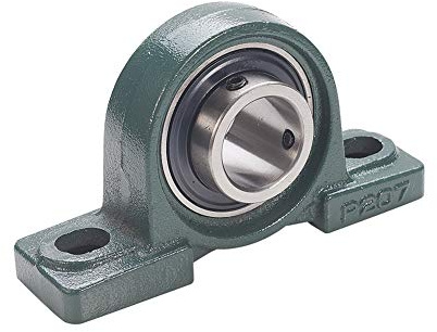 Othmro UCP207 Gusseisen-Stehlager, Kugellager, Flansch-Stehlager, 35 mm Bohrungsdurchmesser, Kugelmontage, Stehlager, Stahl, vertikales Lager mit Schraubenschloss