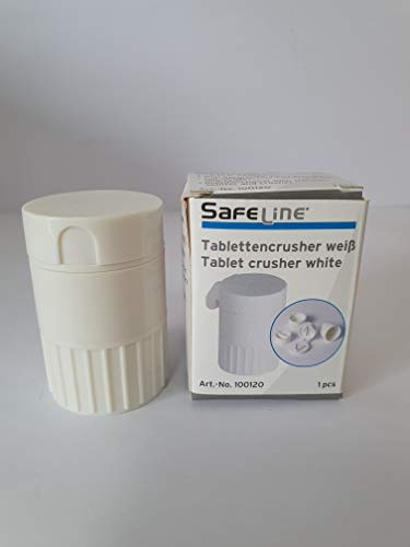 Safe line Tablettencrusher Tablettenteiler Mörser Tabletten weiß