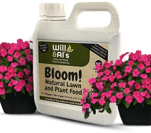 Will & Al's - Bloom 1 Litre Organic All-Purpose Plant Fertiliser – Perfect for Indoor & Outdoor Plants, No Added Chemicals
