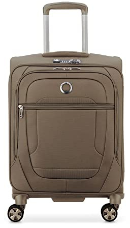 DELSEY Paris - Helium DLX - Kabinenkoffer weich Slim - 55 x 40 x 20 cm - 35 Liter - S - Mokka