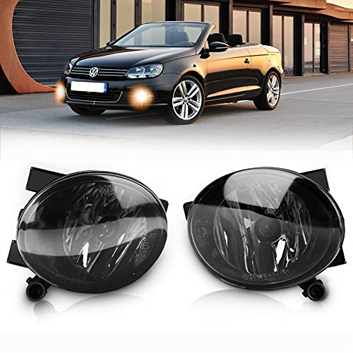 TangMiGe Nebelscheinwerfer für Volkswagen Tiguan Beetle Caddy 3 Eos Golf 6 / Cabriolet/Plus Jetta 4 Touran Up, (VW 5N 5C1 5C7 2K 1F7 5K1 AJ5 517 5M1 521 162 1T3), SEAT Alhambra 710, 2008-2019, Smoke