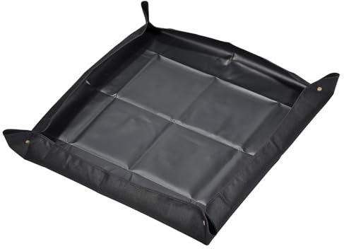 sourcing map Planta Trasplante Estera, Impermeable Trasplante Jardinería para Interior Suculenta Negro 39 Pulgadas