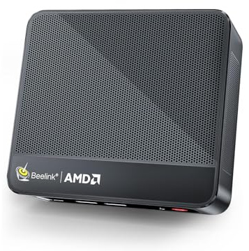 Beelink Mini PC, SER5 AMD Ryzen 5 5500U(7nm, 6C/12T) up to 4.0GHz, Mini Gaming Computer 16GB DDR4 RAM 500GB NVME SSD, Micro PC 4K@60Hz Dual Display, Mini Computer WiFi6/BT5.2/HTPC/W-11 Pro