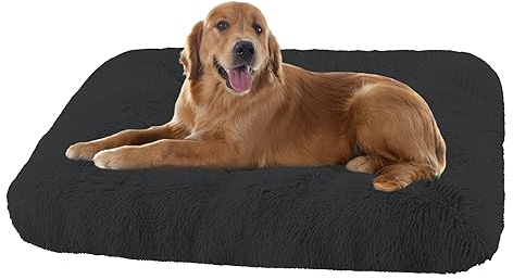 XIEMINLE Grosse Hundebett Orthopädisches Hundebett, Maschinenwaschbar Hundekissen Hundesofa, Katzenschlafplatz für Katzen und Hunde, Haustier Hundebetten Katzenbetten mit Anti-Rutsch(65x48x8cm)