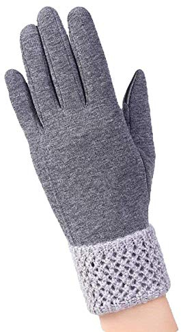 FLYIFE Unisex-Erwachsene Fäustlinge Damen Winterhandschuhe Warme Schlichte Handschuhe Winterhandschuhe Glamourös Sehr Warm In Kaltem Winter Baumwolle Rot/Gray/M