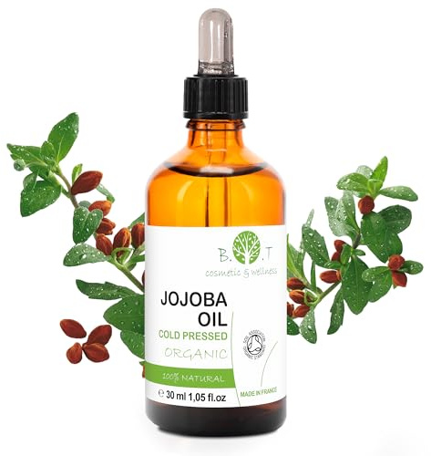 B.O.T Kosmetika & Wellness Jojobaolja Ren Ansiktsolja Sminkborttagningsolja Kroppsolja Massageolja Hårolja Skäggolja Nagelnolja - 30 ml