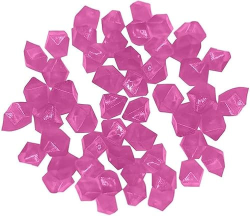 MacroHu 100Pcs Pietre Luminosi Colorate Ciottoli per Giardino Pietre Acquario Ghiaia Luminose Pietre Nottilucenti Pietre Decorative Ciottoli Incandescenti Resina Ciottoli Fluorescenti-Viola Scuro