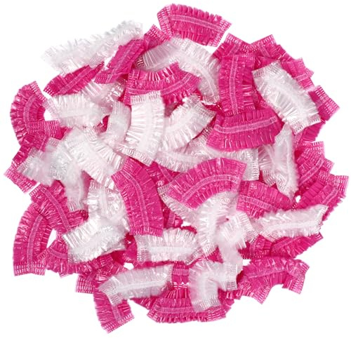Ipetboom 200pezzi Cuffie Per Orecchie Riutilizzabile Protezioni Per Doccia e Colore Coperture Elastiche Trasparenti Per Salone e Uso Domestico Per Shampoo e Tinture