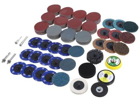 ULTECHNOVO 300stücke Teiliges Schleifpapier Rotationsschleifpads Schleifpads Für Exzenterschleifer Superfeinem Schleifpapier Und Feiner Körnung Für Bohrmaschinen-schleifaufsatz Und