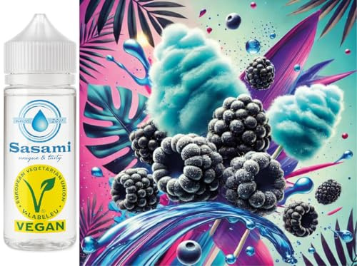 Blue Raspberry Razz Cotton Candy - zucchero filato lampone blu aroma concentrato - vegano - Sasami - 100ml