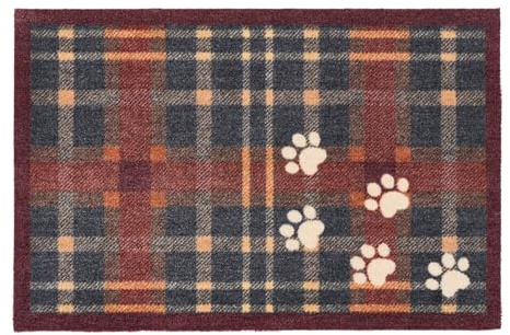 HOWLER & SCRATCH Plaid Paws Doormat, 50x75cm