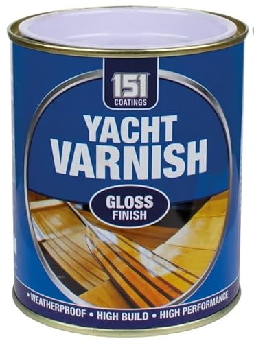 Yacht Varnish Gloss Finish Paint 300ml – Clear High Shine Marine Wood Sealer for Boats, Decking - Interior &Exterior Protective Wood Stain | Durable Weatherproof Varnish | Quick Drying, UV Protection