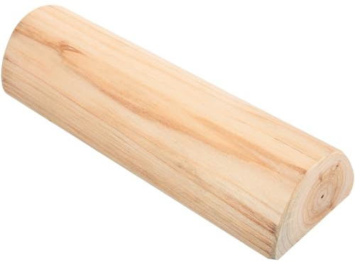 TOYANDONA Almohada Fácil de Llevar Cervical Resistente al Desgaste de Madera para Soporte de Cuello Adecuado para Uso en Casa y Tiendas de Masaje