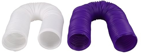 POPETPOP 2pièces Tunnels Exploration pour Hamsters Plastique Tubes Pliables pour Lapins et Cochons Jeux Interactifs pour Petits Animaux de Compagnie