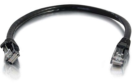 C2G 1m Cat6 Booted Unshielded (UTP) Network Patch Cable - Black, compatible with Personal Computer