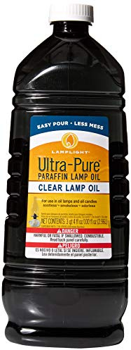 Lamplight 3/4 Gallon (100 oz) Ultra-Pure Lamp Oil - Liquid Paraffin Oil for Indoor use, sootless, smokeless and odorless, Emergency kit