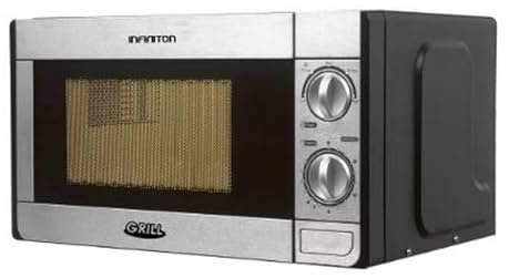 MICRONDAS INFINITON MW-1115 CON GRILL (20L, INOX, Potencia 700W, GRILL 1000W, Capacidad 20L, Plato 25,5 cm, Descongelador)