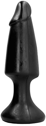 All Black spitzer Analdildo/Analplug - 35 cm Länge - Schwarz