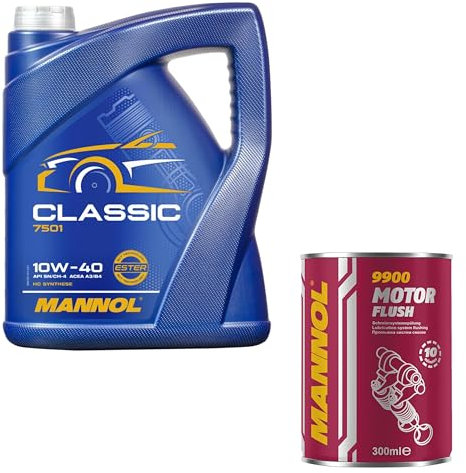 5L MANNOL Motoröl Classic 10W-40 Motorspülung Motor Flush Reiniger