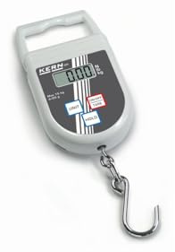 KERN Stahl CH Hängewaage, 20 g Ablesbarkeit, 15 kg MAX Wägebereich, Hellgrau/Dunkelgrau