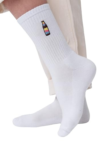 Fashion Drinks Crew Socks Herren & Damen aus Bio Baumwolle im Cola Mix Design (42-46)