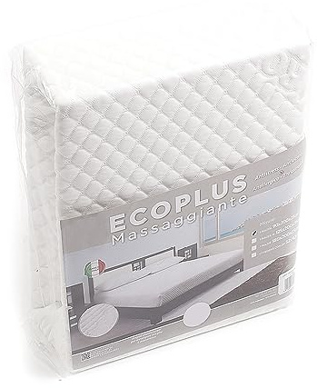 Intrecci Coprimaterasso con Angoli Elastici Matrimoniale, 180x200+25 cm, Massaggiante, Antiacaro, Lenzuolo Salva Materasso Anallergico, OEKO-TEX, Made in Italy