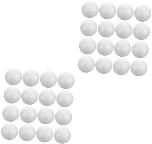Gadpiparty 72 STK 2 Schaumstoffbälle Kreisförmige Schaumstoffkugel Schaumstoffball Groß Schaumstoff-Weihnachtskugel-Ornamente Schaumstoffbälle Selber Machen Hohle Kugel Weiß Fräulein Hochzeit