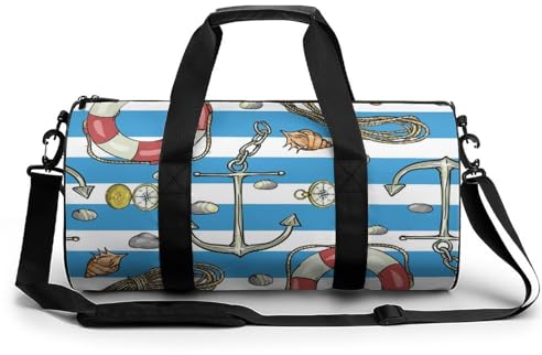 Sporttasche Rettungsring Segeln Reisetasche Weekender Schwimmtasche Gym Bag Trainingstasche Für Herren Damen 45x23x23cm