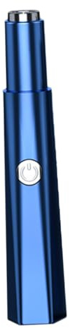 Nasenhaartrimmer Elektrisch 2-in-1 für Nase und Bart, Blau | Pvc Gehäuse, Wasserfest und Wasserbeständig, 1 Satz, für Präzises Trimmen