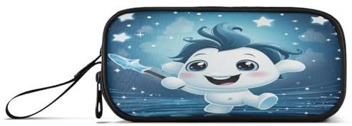 Galaxie-Cartoon Lustiges Einhorn Federmäppchen Federtaschen Mäppchen Schlamperbox Tasche für Jungen Mädchen Schüler