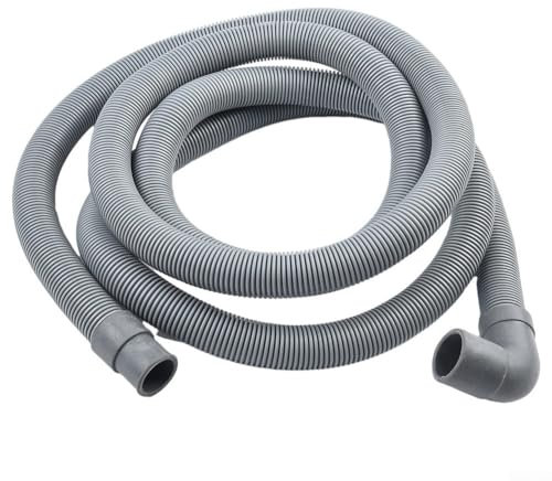 Extra Long PP Drain Hose Waste Pipe for Washing Machines and Dishwashers, Leaks and Clogs Prevention (2.5m)