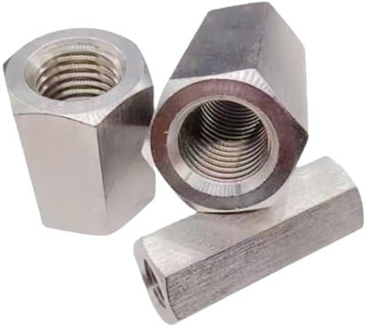 Sechskant-Vollmutter, Sechskant-Vollmuttern, Flanschmuttern, 2 Stück M3-M12 A4-70 316L Edelstahl, verlängerte Sechskant-Säulenverbindung, Kupplungsmutter, Verbindungs-Abstandshalter, lange Stangen-Sec
