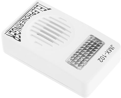 Healeved Amplificateur de Sonnerie de Téléphone Fixe sans Pile Amplificateur de Volume Puissant Blanc Dispositif D’Amplification pour Usage Domestique Compatible avec Plusieurs