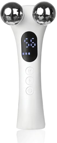 Jnchdghwa Massaggiatore Facciale V-Face Skin Tightening 4D Roller, Rimuovi Doppio Mento, Cura Degli Occhi, Massaggio EMS, Dispositivo di Bellezza per Sollevamento del Viso.