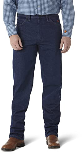 Wrangler Riggs Workwear mens Fr Relaxed Fit jeans, Blue, 34W x 34L US