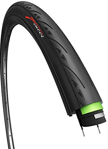 Fincci Fahrradreifen 700c x 25c - Rennrad Reifen 28 Zoll, 25-622 mit 3 mm Pannenschutz, 60 TPI, Fahrradmantel für Rennrad, Stadtfahren, Tourenrad Race, e Bike Fahrrad