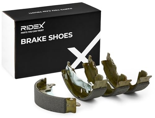 RIDEX 70B0215 Jeu de mâchoires de frein Arrière sans accessoires sans ressort sans cylindre de roue avec levier frein à main Compatible avec RENAULT Clio 4 3/5 portes BH