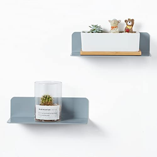 OAPRIRE Estante Flotante de acrílico para Montaje en Pared, Paquete de 2, estantes Adhesivos pequeños de 9 Pulgadas para habitación de niños, Dormitorio, baño, Cocina, Sala de Estar