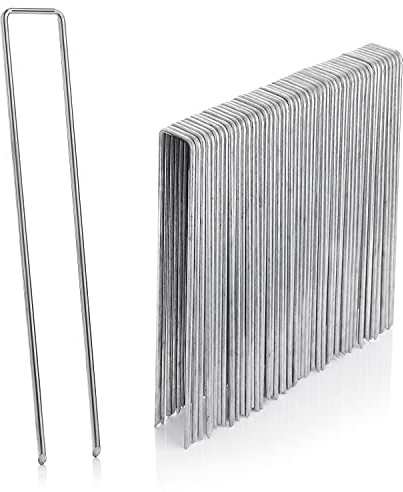 GardenMate 25 Erdanker VERZINKT aus Stahldraht 200mm lang, 25mm breit, Ø 3,8mm, Flacher Kopf - Für Harte und weiche Böden