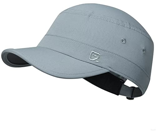 GADIEMKENSD Stretch Army Cap Sport Military Style Sun Hat for Men Women Tripper Cap Summer Cooling Travel Hiking Tactical Cadet Hat Dad Hats Breathable Flat Top Short Bill Corps Hat Mint Green