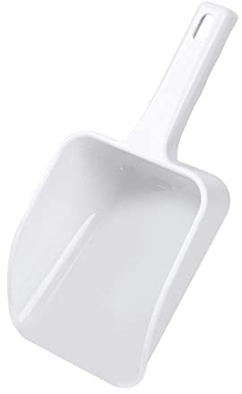 1 st plast isskopa plast isspade plast handskopa plast verktyg isskopa kaffe böna skopa godis skopa för bar hem kök restaurang, 30 x 11,8 x 3,15 tum, medium, vit