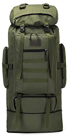 Groß Outdoor Rucksack 100L, Militär Taktischer Rucksack Herren, Wasserdicht Große Kapazität Wanderrucksäcke Army Rucksack Militär Backpack für Camping Travel Bushcraft Wandern Jagd Bergsteigen