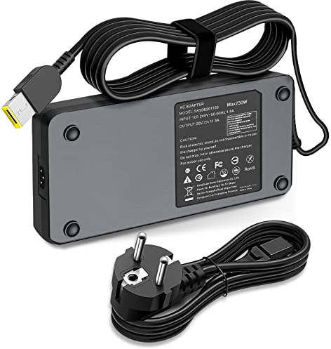 230W Lenovo Laptop Ladekabel, für Lenovo Legion 5 7 Y540 Y545 Y740 Y730 Y7000 Thinkpad P73 P53 P72 P52 P71 P51 P70 P50 Y910 Ideapad Y900 Y900-17isk Yoga A940 A940-27icb USB Ladekabel