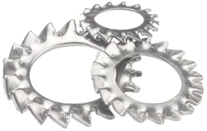 FEEIMOL M20 Rondelle Dentate Esterne, Rondella Sicurezza Interni Stella in Acciaio inox Rondelle Dentate di Blocco a Stella (10 Pezzi)