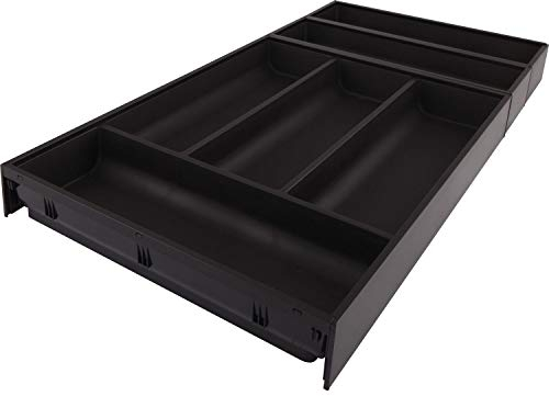 BLUM AMBIA-LINE Besteckeinsatz NL650mm,B300mm, Stahl carbonschwarz