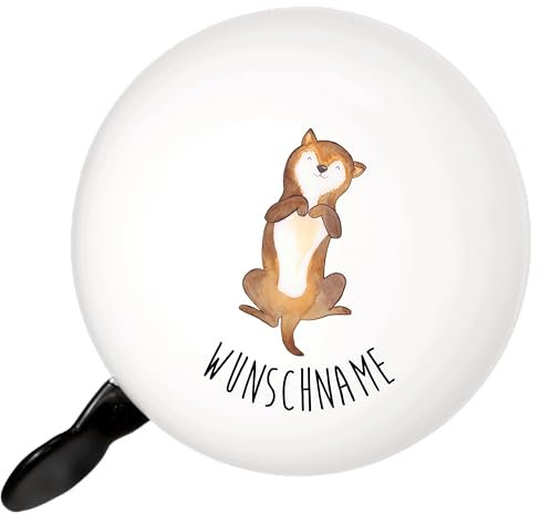 Mr. & Mrs. Panda Personalisierte Fahrradklingel Hund Streicheln - Geschenke, Modern Mit Gravur, Selbst Gestalten, Namen, Personalisiert, Hunde, Freundschaft, Bester Freund, Kraulen, Sprüche