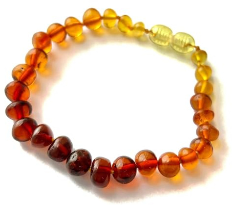 SilverAmber Jewellery UK nytt rått eller polerat baltisk bärnsten vristlänk armband – handgjort 100 % äkta bärnstenspärlor – premiumkvalitet – konjak, mix, citron, honung, körsbär eller ombre