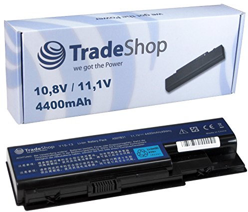 Trade-Shop Li-Ion Akku 10,8V/11,1V / 4400mAh kompatibel mit Acer Aspire 7500 7535G 7535GZM-82 7520 7535 7530 7700 7720 Gamer 7730 7720Z 7720G